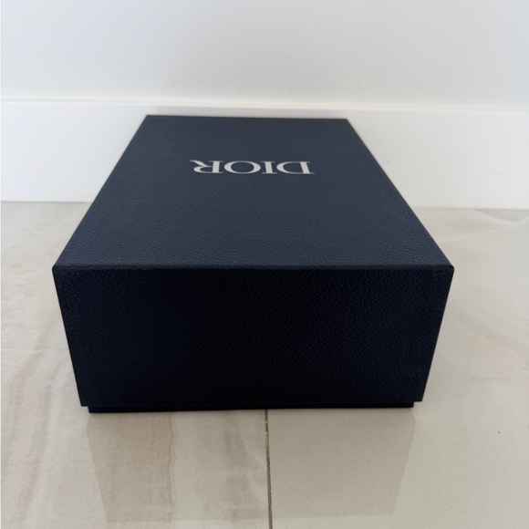 Dior Large Navy Blue And Silver Gift Box Shoebox with Window - Picture 6 of 13